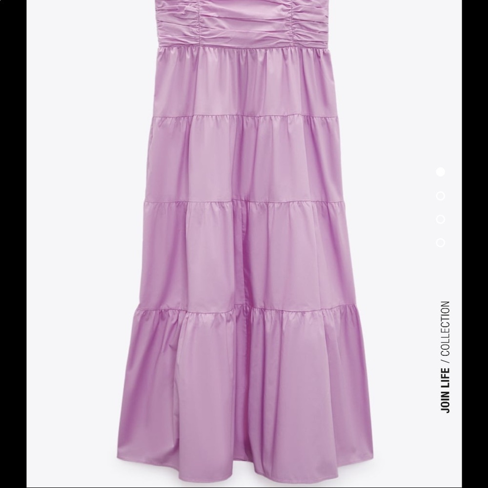 Zara tiered poplin dress - Picture 2 of 6